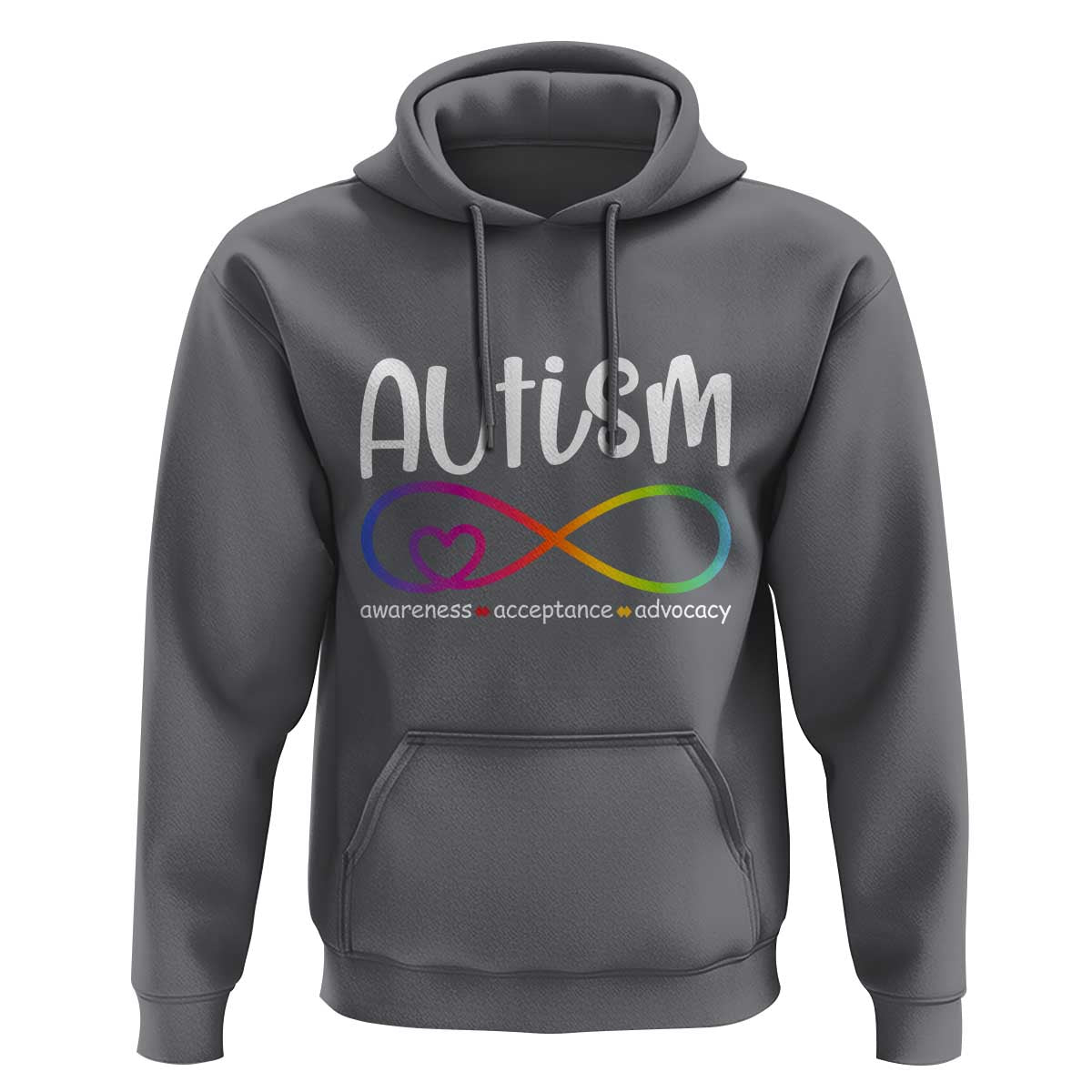 Autism Acceptance Hoodie Neurodivergent Support Infinity Symbol