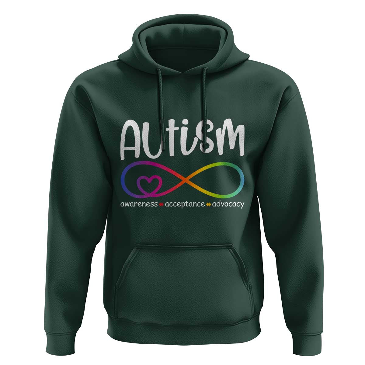 Autism Acceptance Hoodie Neurodivergent Support Infinity Symbol