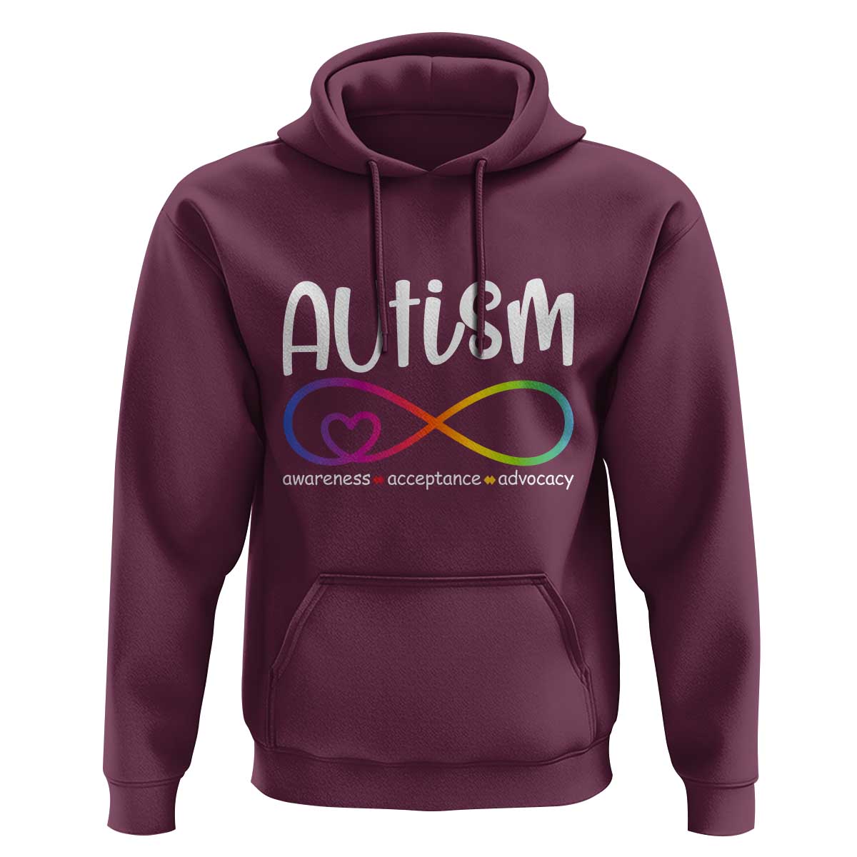 Autism Acceptance Hoodie Neurodivergent Support Infinity Symbol
