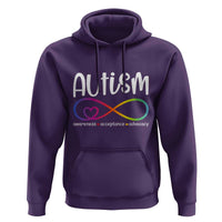 Autism Acceptance Hoodie Neurodivergent Support Infinity Symbol