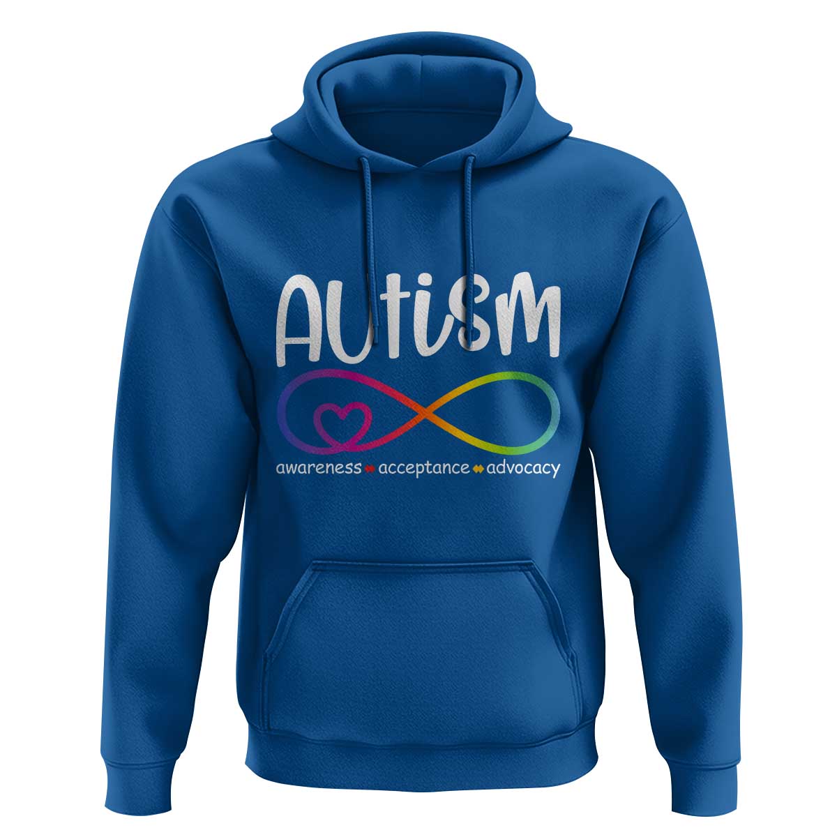 Autism Acceptance Hoodie Neurodivergent Support Infinity Symbol
