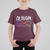 Autism Acceptance T Shirt For Kid Neurodivergent Support Infinity Symbol