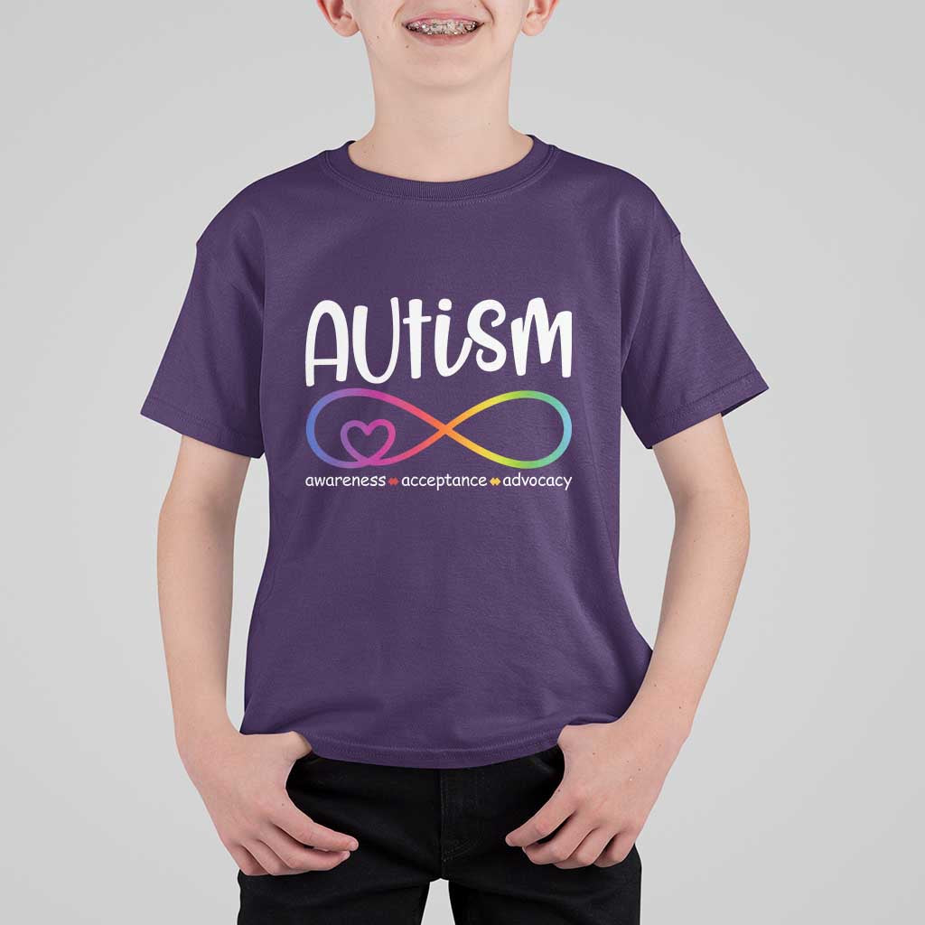 Autism Acceptance T Shirt For Kid Neurodivergent Support Infinity Symbol