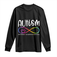Autism Acceptance Long Sleeve Shirt Neurodivergent Support Infinity Symbol