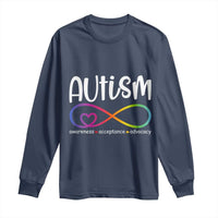 Autism Acceptance Long Sleeve Shirt Neurodivergent Support Infinity Symbol