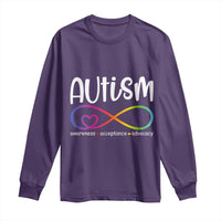 Autism Acceptance Long Sleeve Shirt Neurodivergent Support Infinity Symbol