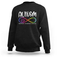 Autism Acceptance Sweatshirt Neurodivergent Support Infinity Symbol