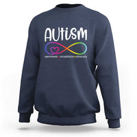 Autism Acceptance Sweatshirt Neurodivergent Support Infinity Symbol