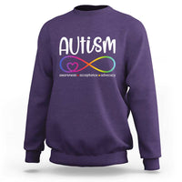 Autism Acceptance Sweatshirt Neurodivergent Support Infinity Symbol