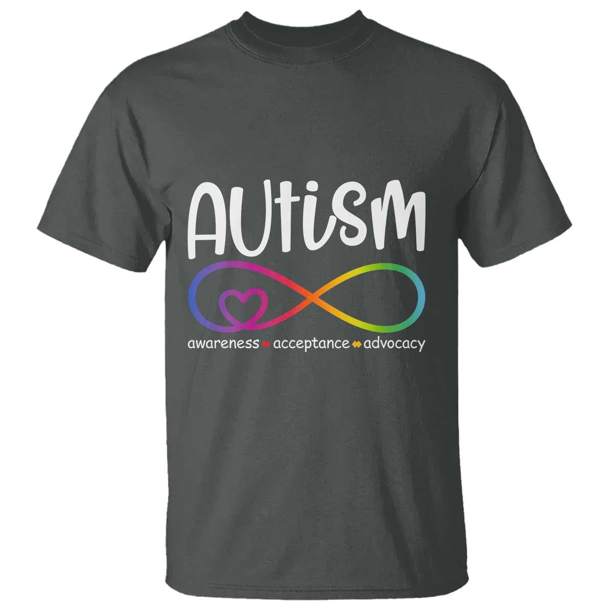 Autism Acceptance T Shirt Neurodivergent Support Infinity Symbol