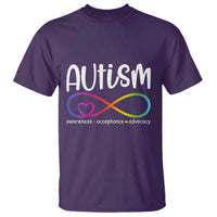Autism Acceptance T Shirt Neurodivergent Support Infinity Symbol