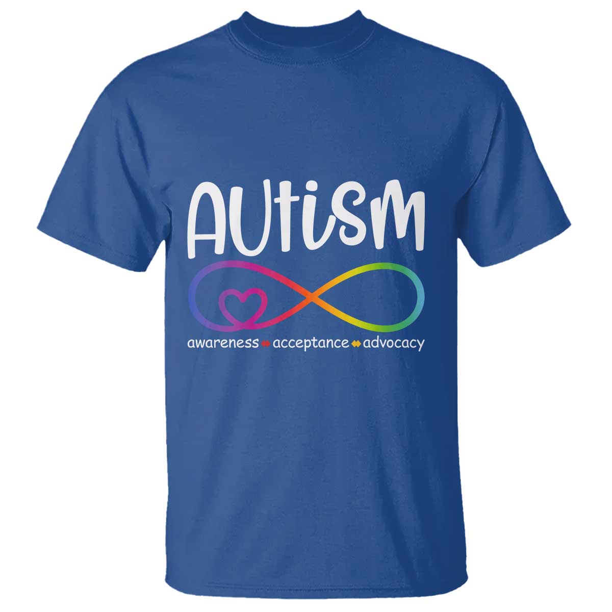 Autism Acceptance T Shirt Neurodivergent Support Infinity Symbol