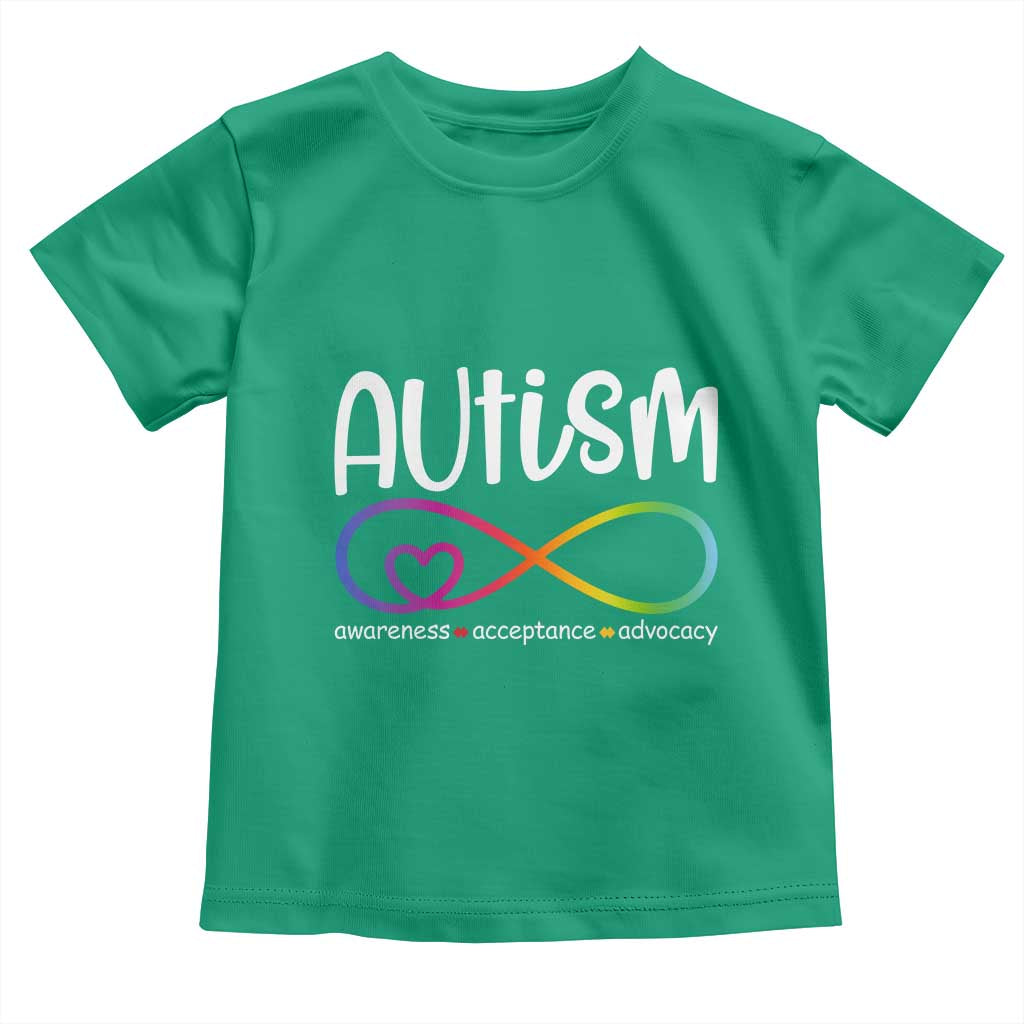 Autism Acceptance Toddler T Shirt Neurodivergent Support Infinity Symbol