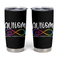 Autism Acceptance Tumbler Cup Neurodivergent Support Infinity Symbol