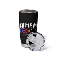 Autism Acceptance Tumbler Cup Neurodivergent Support Infinity Symbol