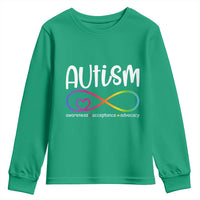 Autism Acceptance Youth Sweatshirt Neurodivergent Support Infinity Symbol