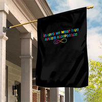 Autism Acceptance Garden Flag Neurodivergent Support Infinity Heart Symbol