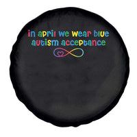 Autism Acceptance Spare Tire Cover Neurodivergent Support Infinity Heart Symbol
