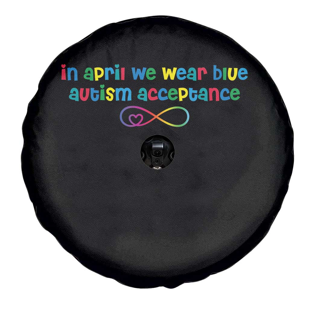 Autism Acceptance Spare Tire Cover Neurodivergent Support Infinity Heart Symbol