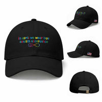 Autism Acceptance Baseball Cap Neurodivergent Support Infinity Heart Symbol