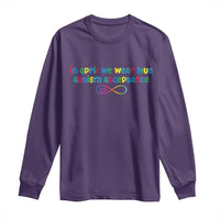 Autism Acceptance Long Sleeve Shirt Neurodivergent Support Infinity Heart Symbol