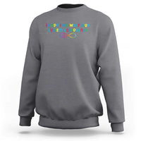 Autism Acceptance Sweatshirt Neurodivergent Support Infinity Heart Symbol