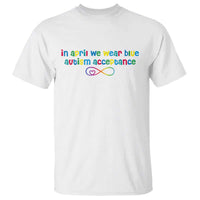 Autism Acceptance T Shirt Neurodivergent Support Infinity Heart Symbol