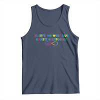 Autism Acceptance Tank Top Neurodivergent Support Infinity Heart Symbol