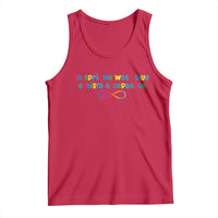 Autism Acceptance Tank Top Neurodivergent Support Infinity Heart Symbol