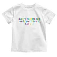 Autism Acceptance Toddler T Shirt Neurodivergent Support Infinity Heart Symbol