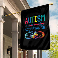 Autism Acceptance Garden Flag Neurodivergent Support Infinity Butterfly Symbol