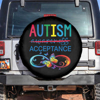 Autism Acceptance Spare Tire Cover Neurodivergent Support Infinity Butterfly Symbol