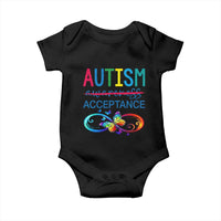 Autism Acceptance Baby Onesie Neurodivergent Support Infinity Butterfly Symbol
