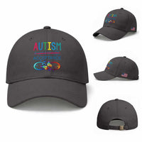 Autism Acceptance Baseball Cap Neurodivergent Support Infinity Butterfly Symbol