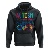 Autism Acceptance Hoodie Neurodivergent Support Infinity Butterfly Symbol