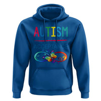 Autism Acceptance Hoodie Neurodivergent Support Infinity Butterfly Symbol