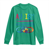 Autism Acceptance Long Sleeve Shirt Neurodivergent Support Infinity Butterfly Symbol