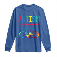Autism Acceptance Long Sleeve Shirt Neurodivergent Support Infinity Butterfly Symbol