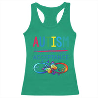 Autism Acceptance Racerback Tank Top Neurodivergent Support Infinity Butterfly Symbol