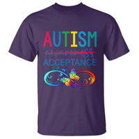 Autism Acceptance T Shirt Neurodivergent Support Infinity Butterfly Symbol
