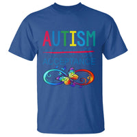 Autism Acceptance T Shirt Neurodivergent Support Infinity Butterfly Symbol