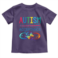 Autism Acceptance Toddler T Shirt Neurodivergent Support Infinity Butterfly Symbol