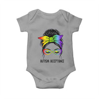 Autism Acceptance Baby Onesie Neurodiversity Awareness Messy Bun Women