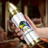Autism Acceptance Bullet Tumbler Neurodiversity Awareness Messy Bun Women