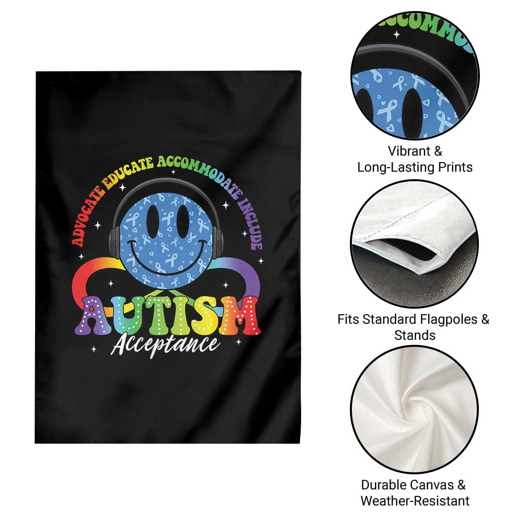 Autism Acceptance Garden Flag Acceptance Special Education Teacher Kids