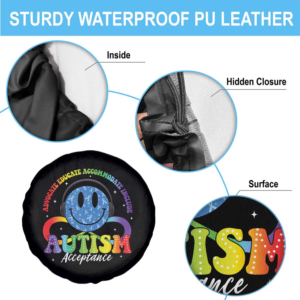 Autism Acceptance Spare Tire Cover Acceptance Special Education Teacher Kids