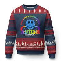Autism Acceptance Ugly Christmas Sweater Acceptance Special Education Teacher Kids