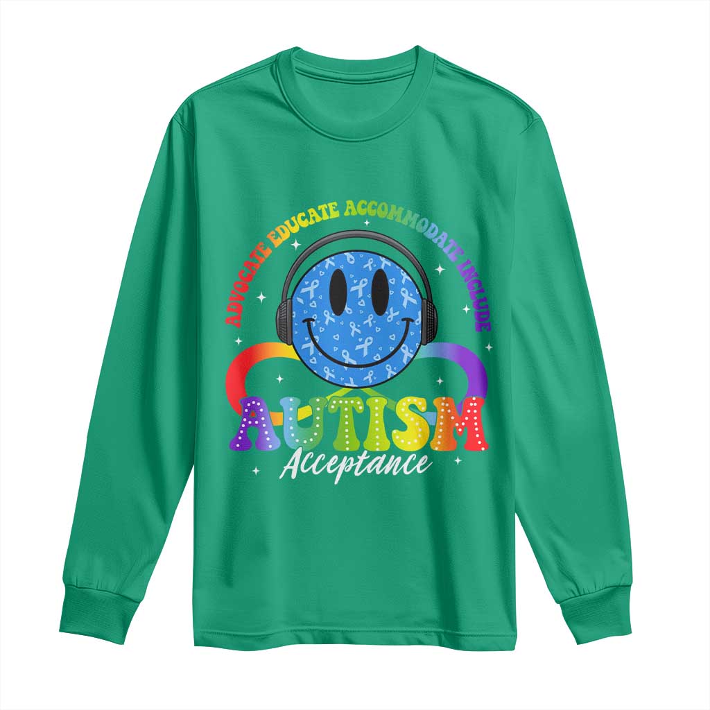 Autism Acceptance Long Sleeve Shirt Acceptance Special Education Teacher Kids