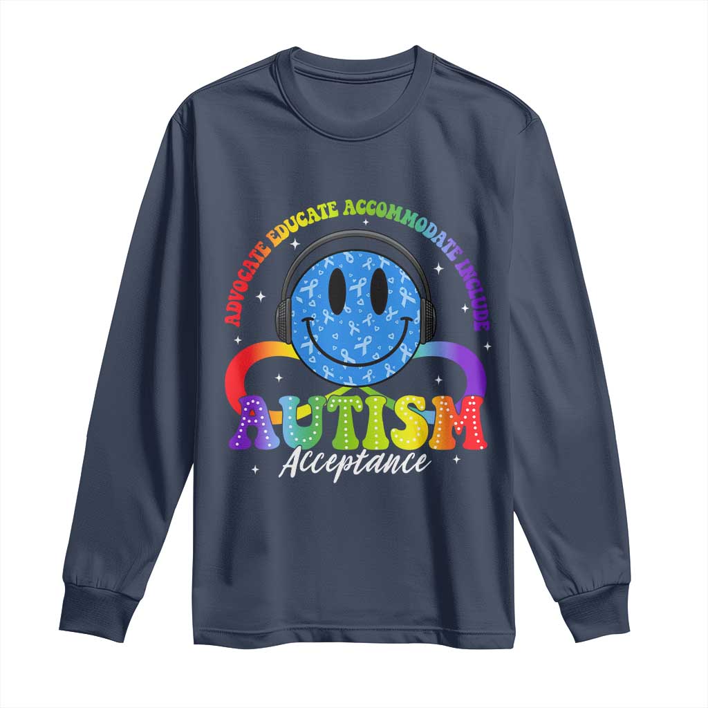 Autism Acceptance Long Sleeve Shirt Acceptance Special Education Teacher Kids