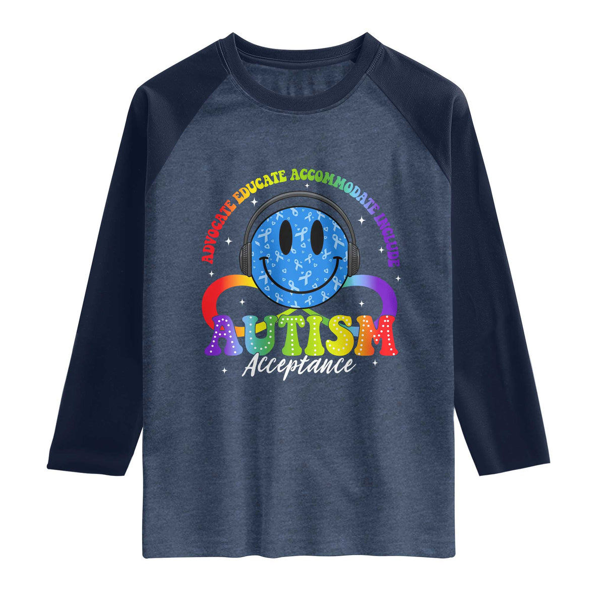 Autism Acceptance Raglan Shirt Acceptance Special Education Teacher Kids